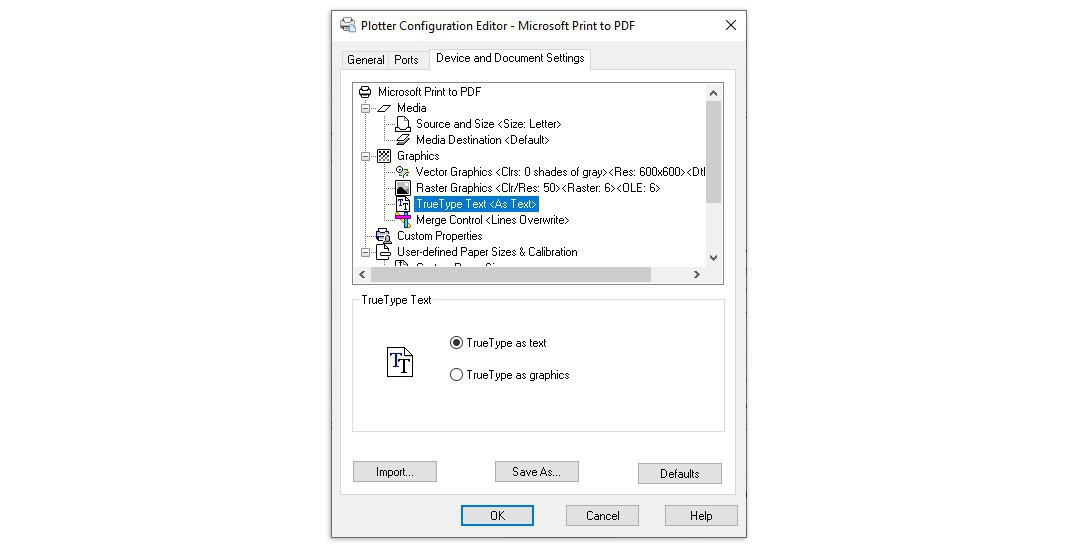 پنجره Plotter Configuration اتوکد